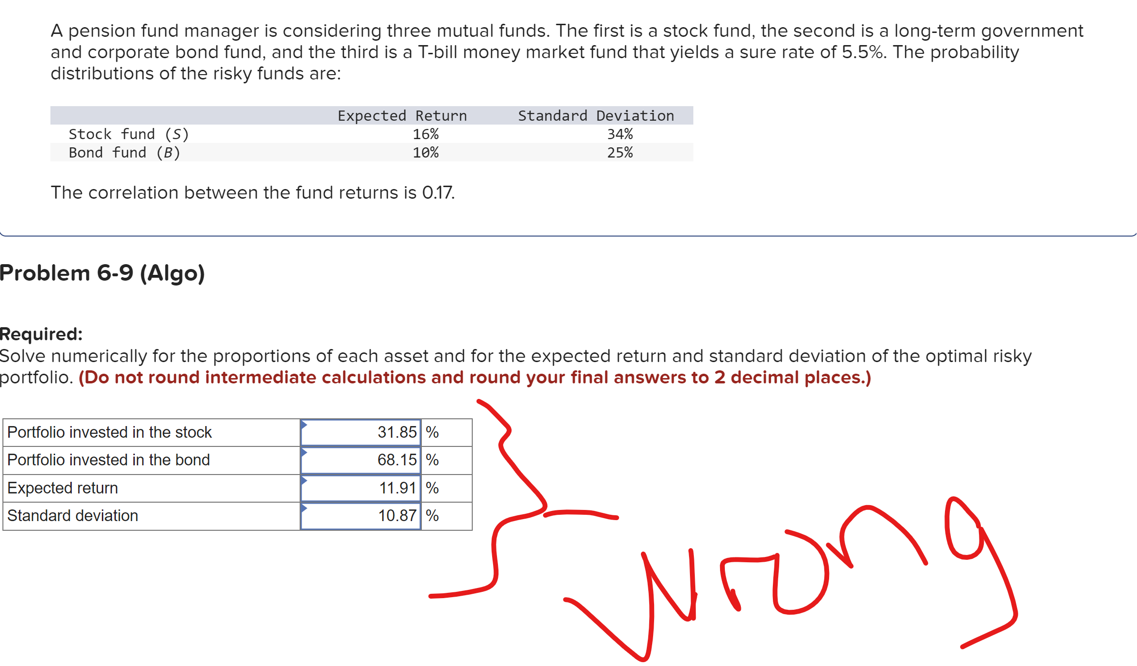 Solved A Pension Fund Manager Is Considering Three Mutual