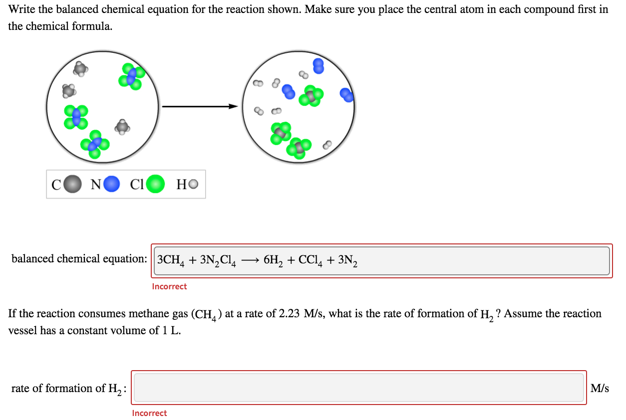 Solved Write the balanced chemical equation for the reaction