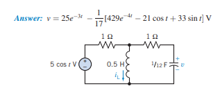 Solved P 9.8-4 Find v(t) for t > 0 for the circuit shown in | Chegg.com