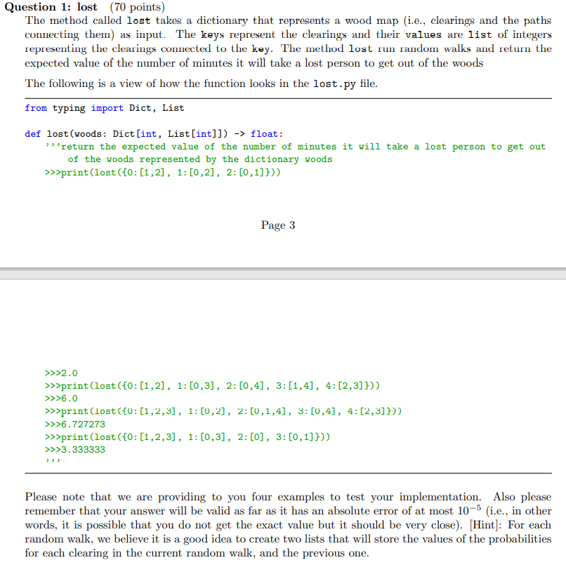 Part 1 The questions in this part of the assignment | Chegg.com