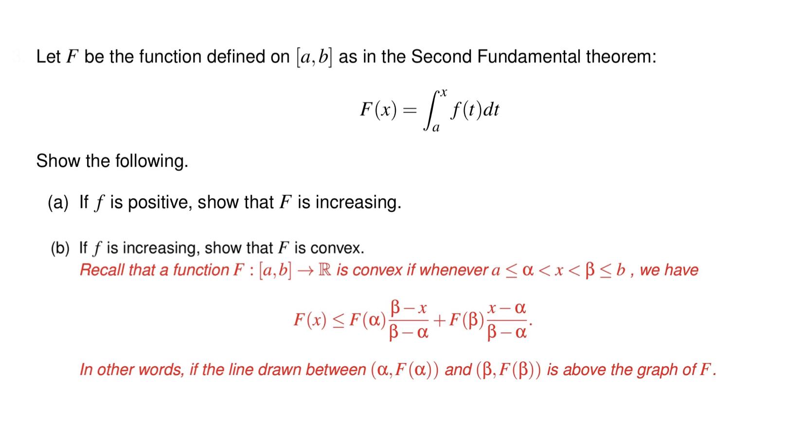 Solved Let F Be The Function Defined On [a,b] As In The | Chegg.com