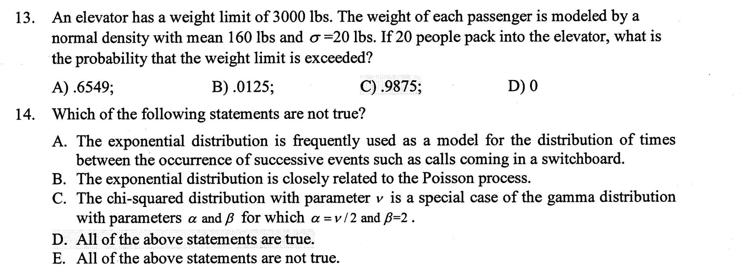 Solved An elevator has a weight limit of 3000 lbs. The