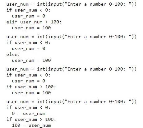Solved Select all of the following code segments that have | Chegg.com