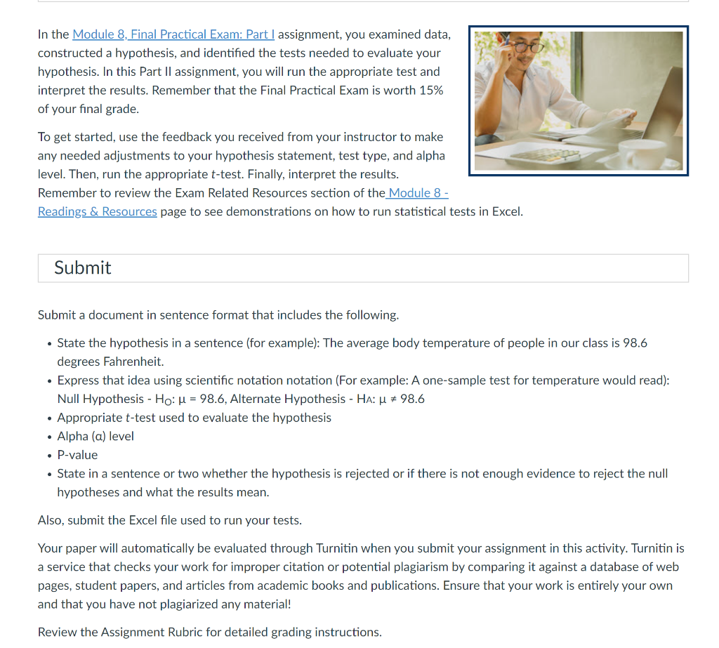 In the Module 8, Final Practical Exam: Part I | Chegg.com