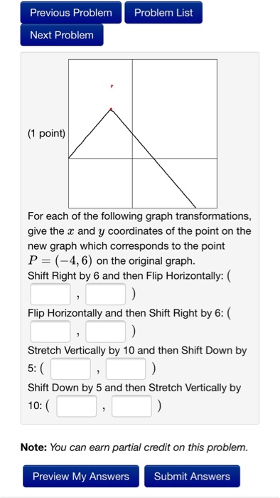 Solved For each of the following graph transformations, give | Chegg.com
