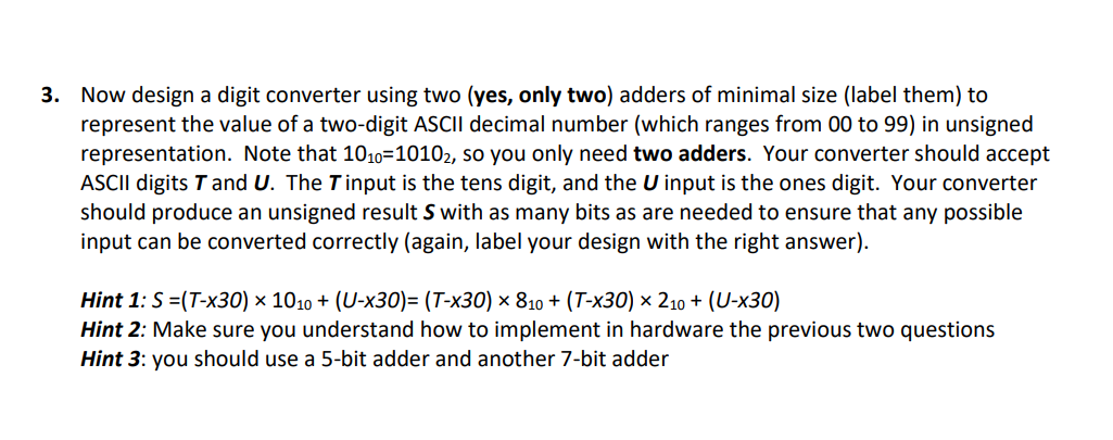 Please Solve The THIRD Exercise, Will Rate, | Chegg.com