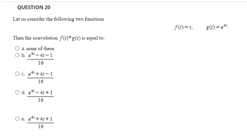 Solved QUESTION 20 Let Us Consider The Following Two | Chegg.com