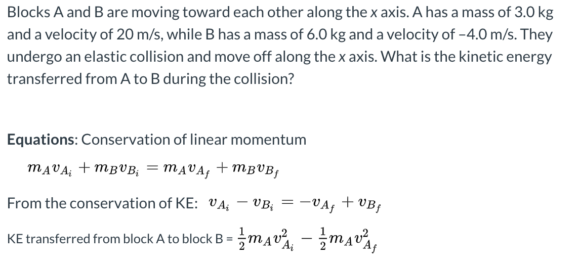 Solved Blocks A And B Are Moving Toward Each Other Along The | Chegg.com