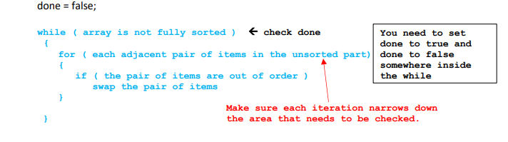 Solved c++ program Make a function called bubbleSort(array, | Chegg.com