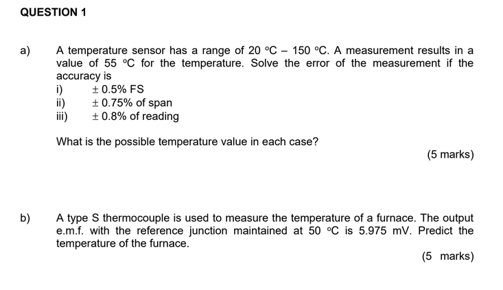 Temperature Accuracy Question