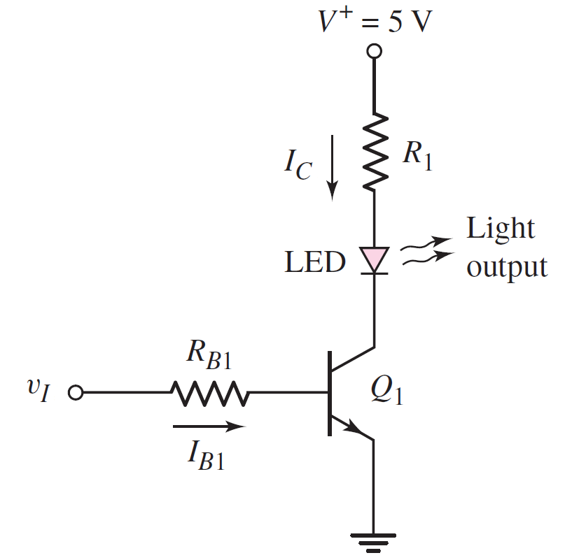 Solved Question 1: Design the BJT switch shown in the figure | Chegg.com