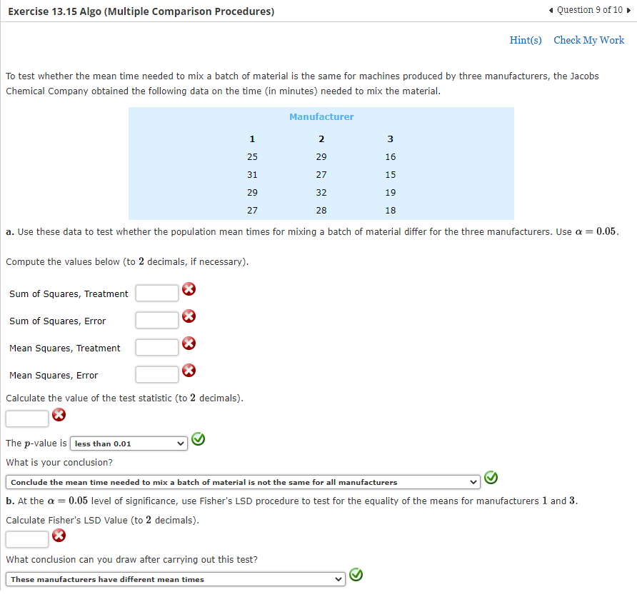 Solved Exercise 13.15 Algo (Multiple Comparison Procedures) | Chegg.com