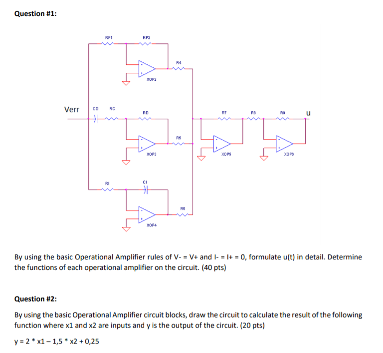 Rpi Rps2 Volume Solved Question #1: RPI RP2 R4 XOP2 Verr CD RC RD R7 RS R9 u | Chegg.com