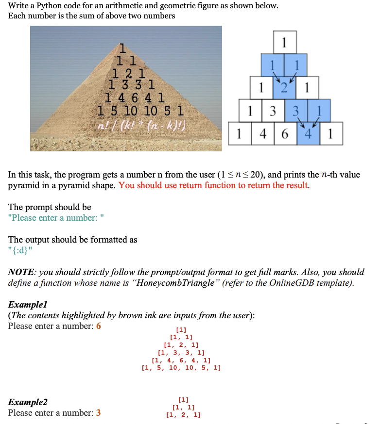 Solved In This Task, The Program Gets A Number N ﻿from The | Chegg.com