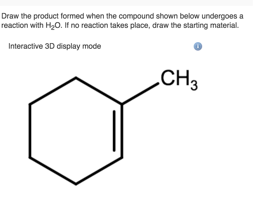 Solved Draw the product formed when the compound shown below | Chegg.com