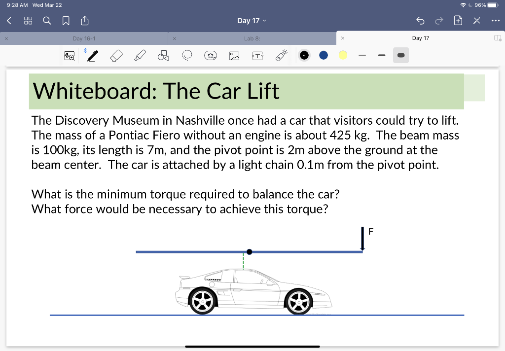 Solved Consider the situation shown where a car will be | Chegg.com