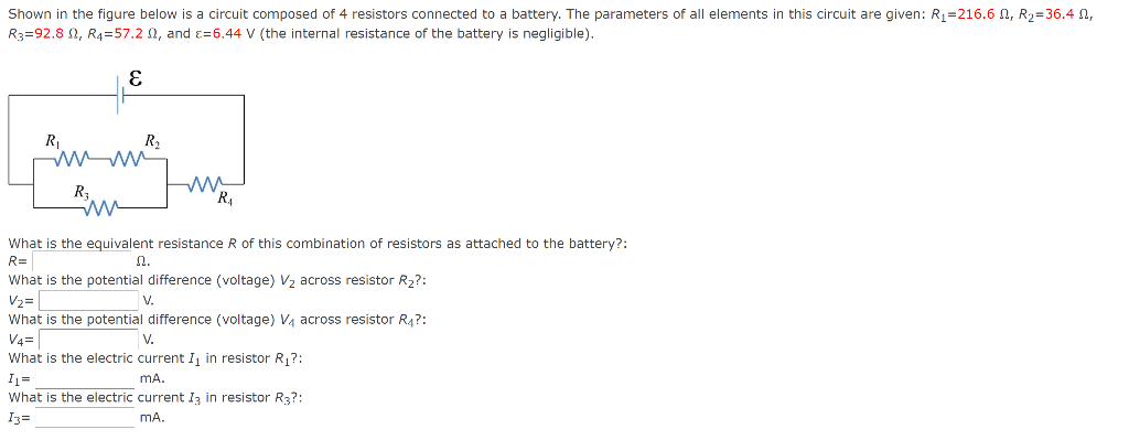 Solved Shown in the figure below is a circuit composed of 4 | Chegg.com