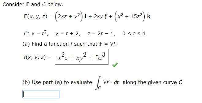 Solved Evaluate The Line Integral F Dr Where C Is Given Chegg Com