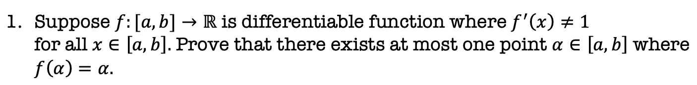 Solved Suppose F:[a,b]→R Is Differentiable Function Where | Chegg.com