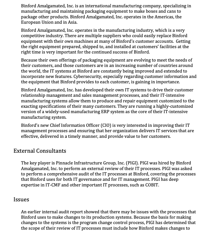 Binford Amalgamated, Inc. is an international