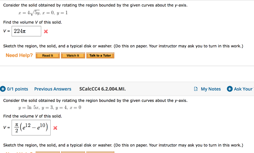 Solved Consider the solid obtained by rotating the region | Chegg.com