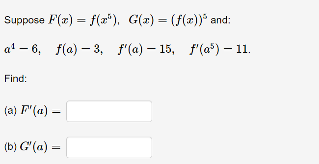 Solved Suppose F X F X5 G X F X 5 And