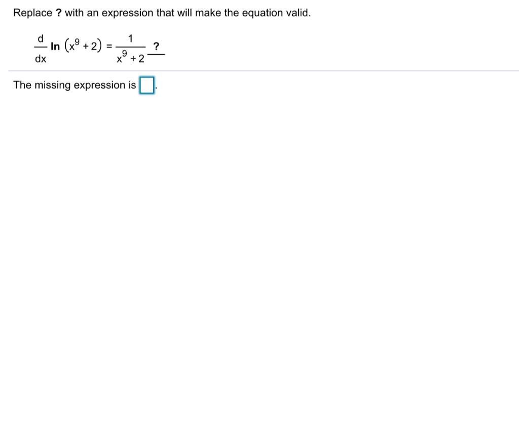 Solved Replace ? with an expression that will make the | Chegg.com