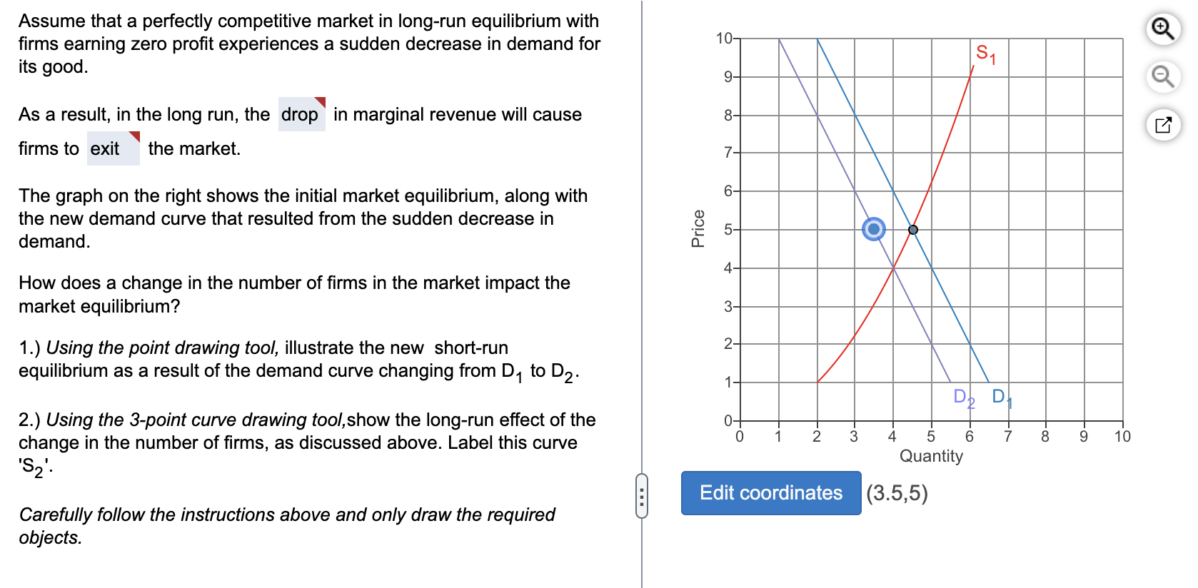Solved Assume that a perfectly competitive market in | Chegg.com