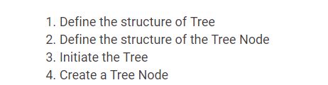 Solved 1. Define the structure of Tree 2. Define the | Chegg.com