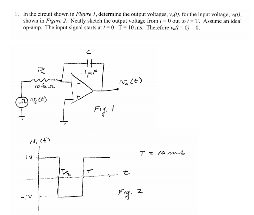 Solved 1. In the circuit shown in Figure 1, determine the | Chegg.com