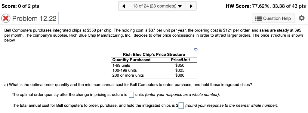 Solved a) What is the optimal order quantity and the | Chegg.com