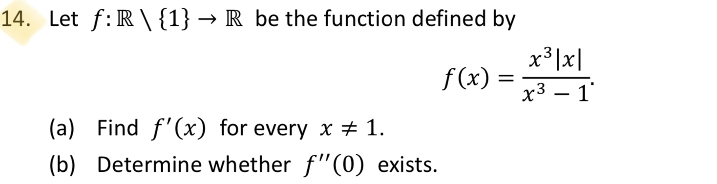 Solved 4. Let f:R\{1}→R be the function defined by | Chegg.com