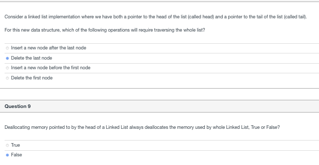 Solved Consider a linked list implementation where we have | Chegg.com