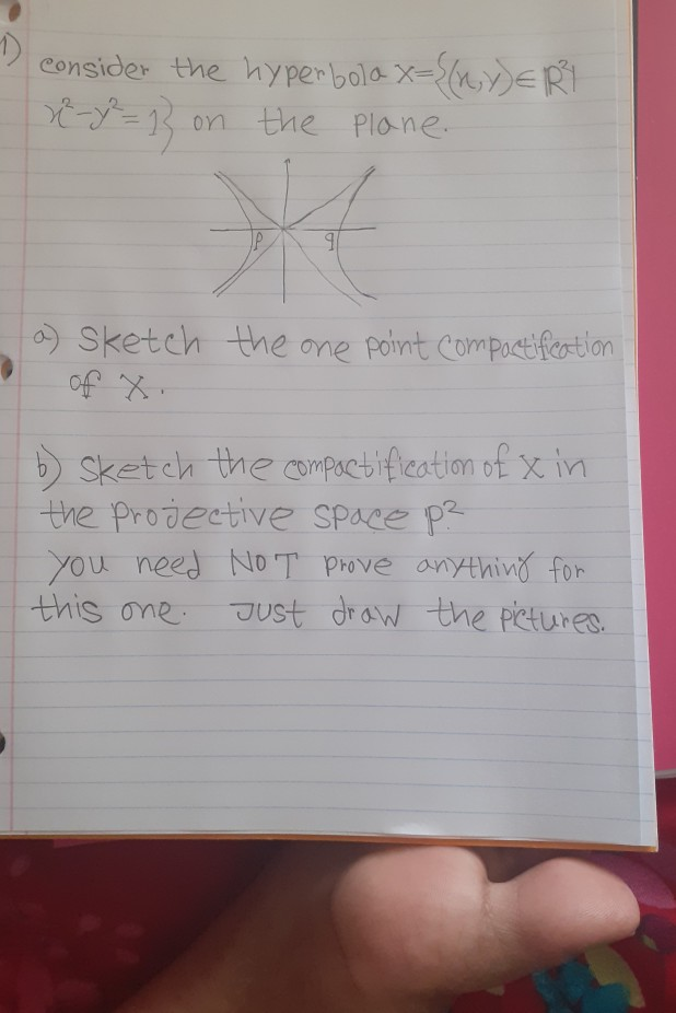 consider the hyperbola x={(ny) ERA ²-y²=1} on the | Chegg.com