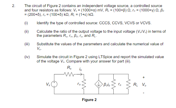 Solved The circuit of Figure 2 contains an independent | Chegg.com