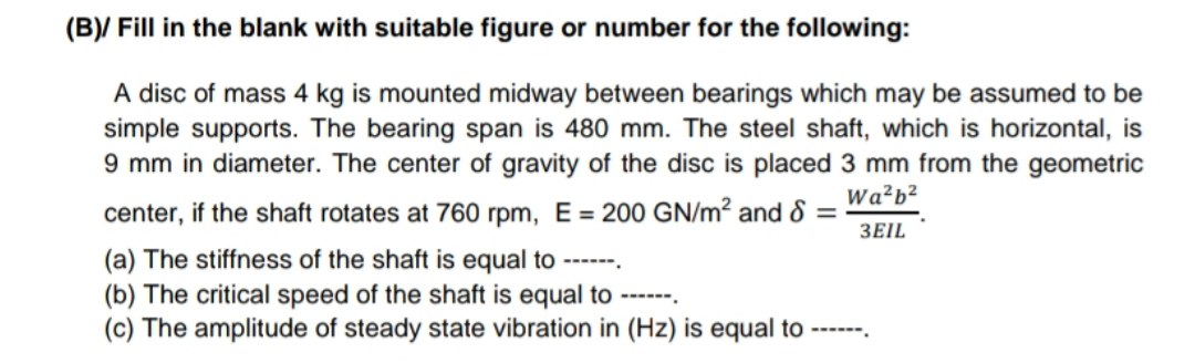 Solved (B)/ Fill In The Blank With Suitable Figure Or Number | Chegg.com