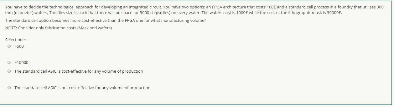 Solved You have to decide the technological approach for | Chegg.com