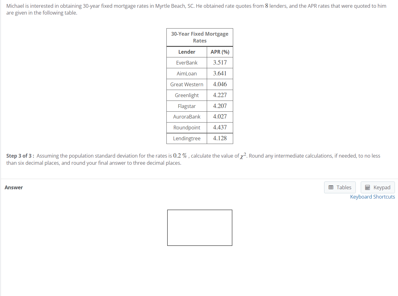 Solved Michael is interested in obtaining 30 year fixed
