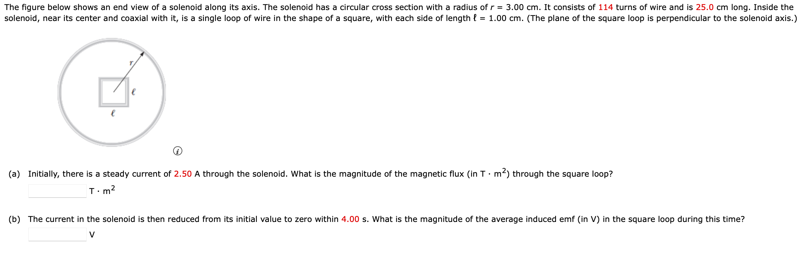 Solved The Figure Below Shows An End View Of A Solenoid | Chegg.com