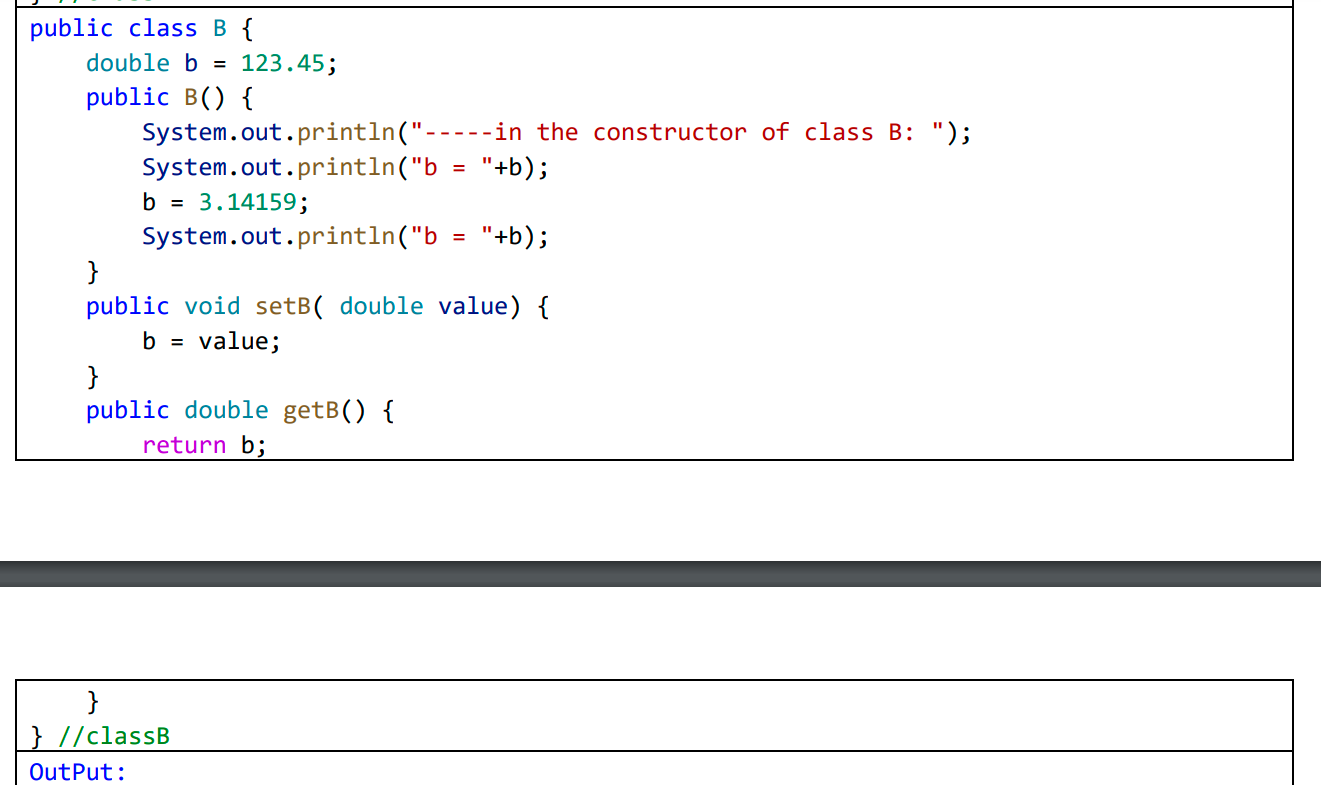 Solved Exercise1: Find (deduce) The Output Of The Following | Chegg.com