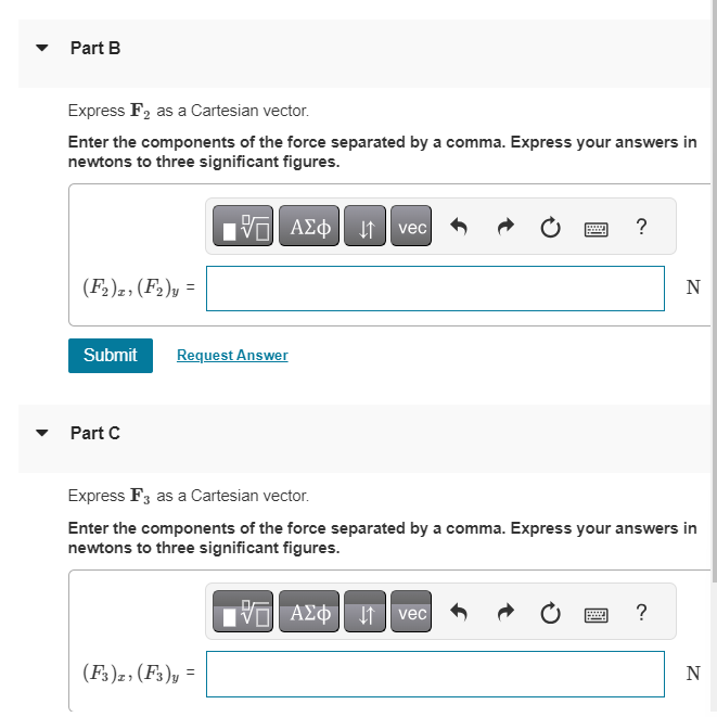 Solved Consider forces shown in Figure 1 of 1 Part A Express | Chegg.com