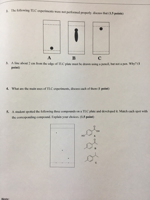 Solved Chromatography Thin Layer 1. Data Collection (3