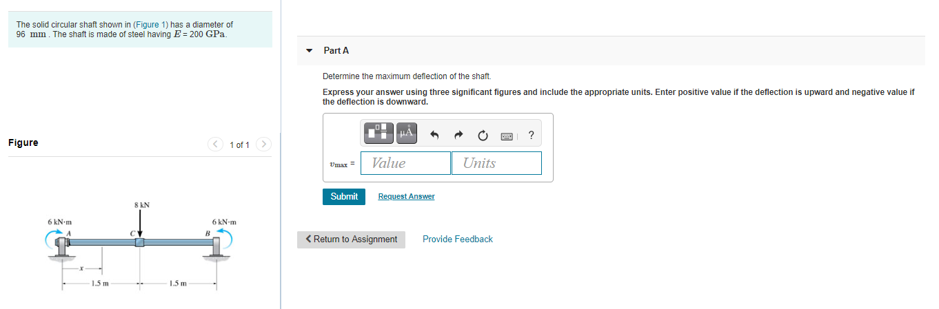 Solved The solid circular shaft shown in (Figure 1) has a | Chegg.com