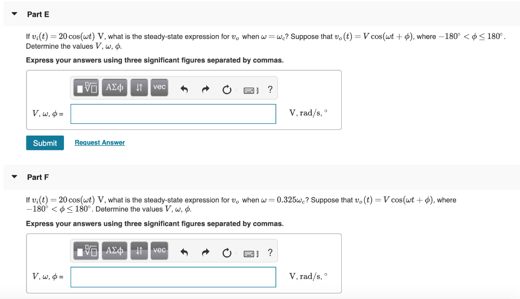 Solved Part A Consider the filter shown in (Figure 1). Find | Chegg.com
