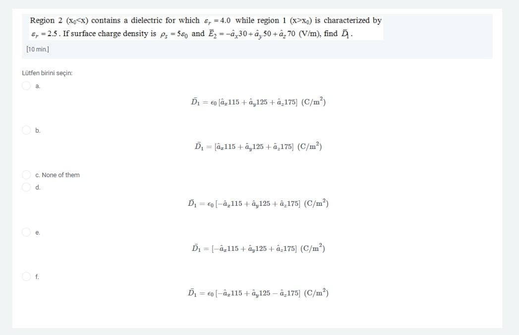 Solved Region 2 X X Contains A Dielectric For Which Chegg Com