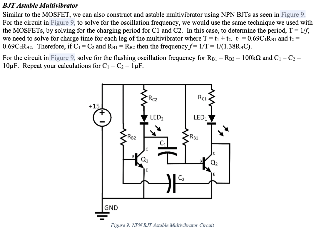 Solved Please help: For the circuit in Figure 9, solve for | Chegg.com