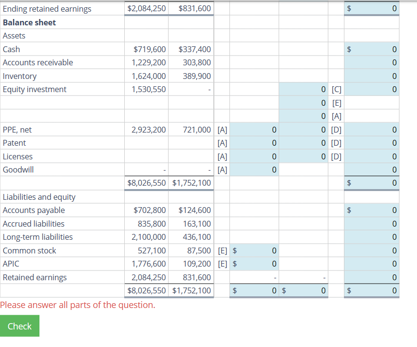 Solved Consolidation several years subsequent to date of | Chegg.com