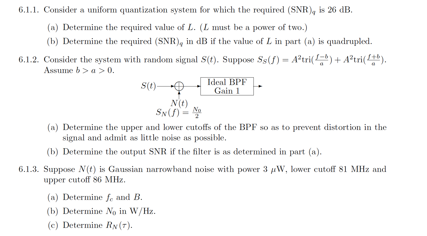 Solved 5.1.1. Consider A Uniform Quantization System For | Chegg.com