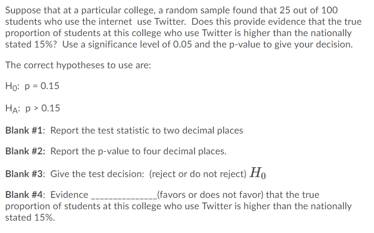 Solved Suppose That At A Particular College A Random Sample Chegg Com