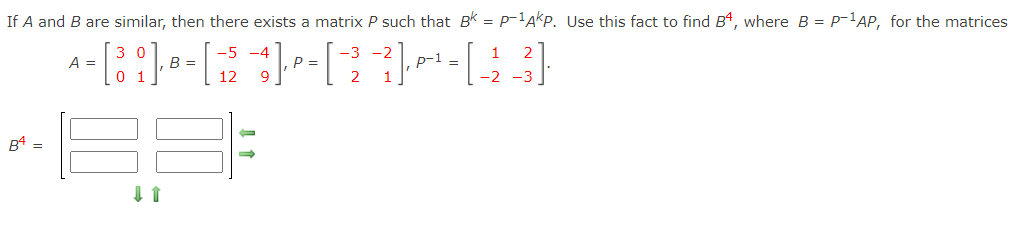 Solved If A and B are similar, then there exists a matrix P | Chegg.com